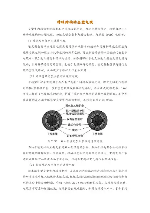 特殊结构的全塑电缆