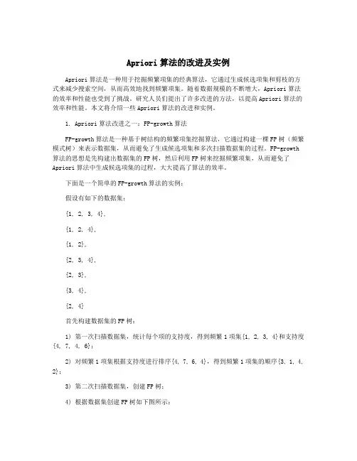Apriori算法的改进及实例