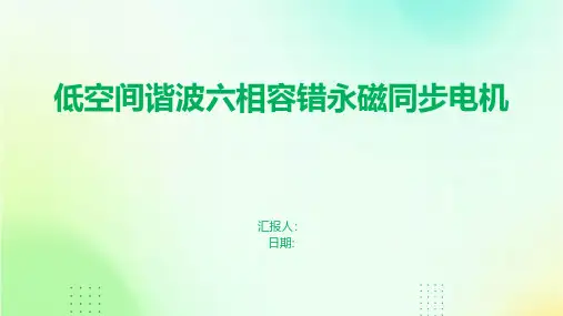 低空间谐波六相容错永磁同步电机