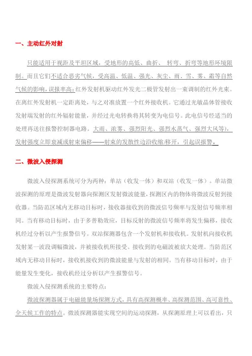 各种周界对比