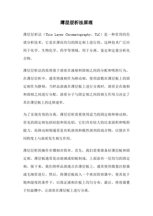 薄层层析法原理