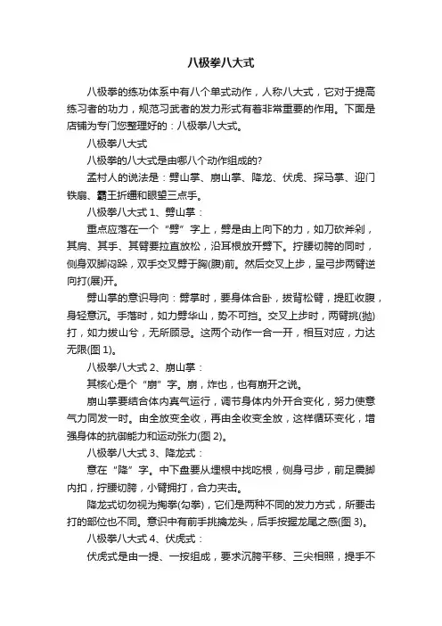 八极拳八大式