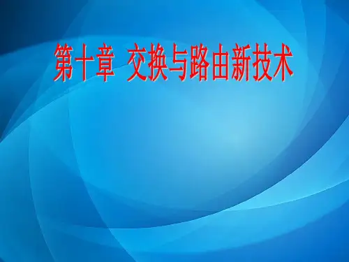 现代通信网技术 第十章 交换与路由