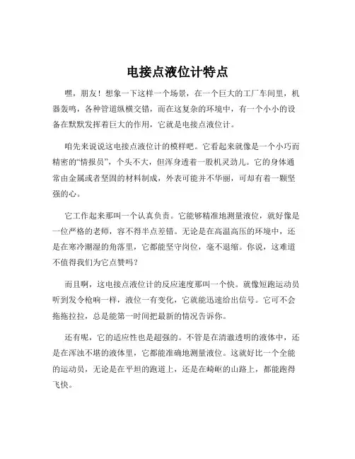 电接点液位计特点