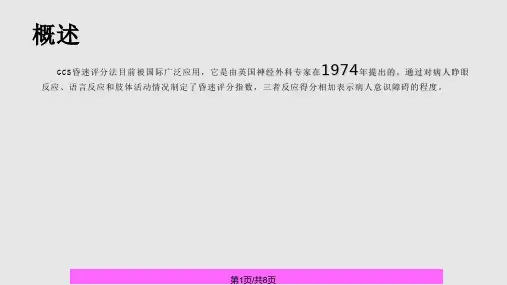 GCS评分法PPT课件