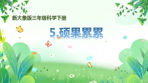 大象版三年级下册科学第3单元第5课《硕果累累》课件