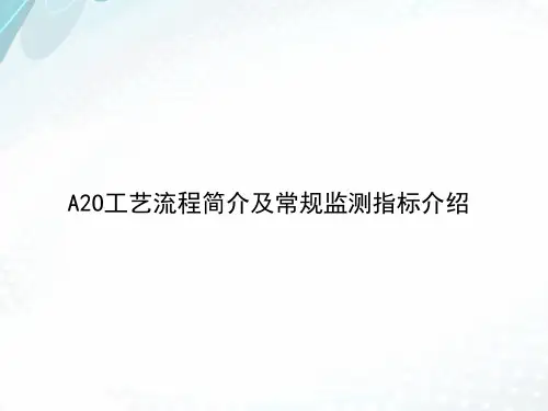 A2O工艺简介及常规指标介绍