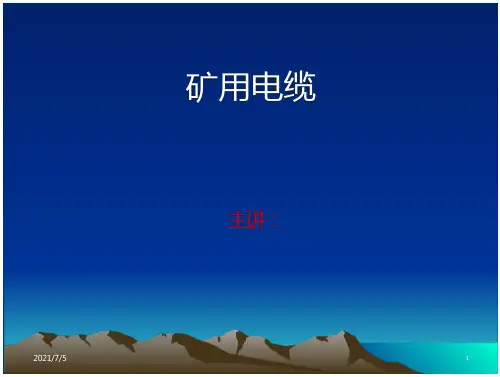 _矿用电缆及电缆连接器