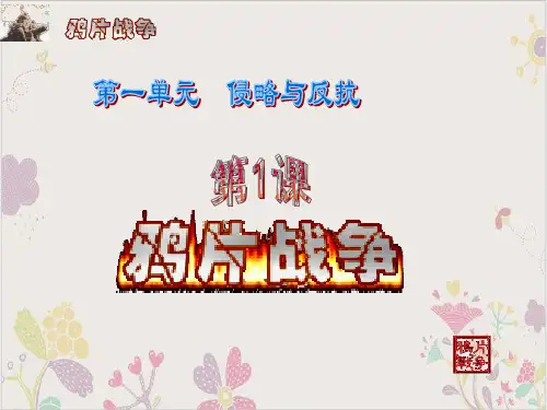 岳麓版《鸦片战争》ppt公开课课件