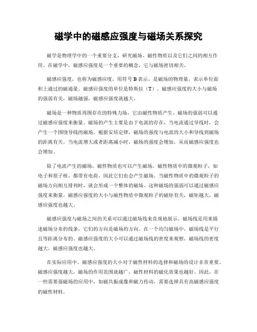 磁学中的磁感应强度与磁场关系探究