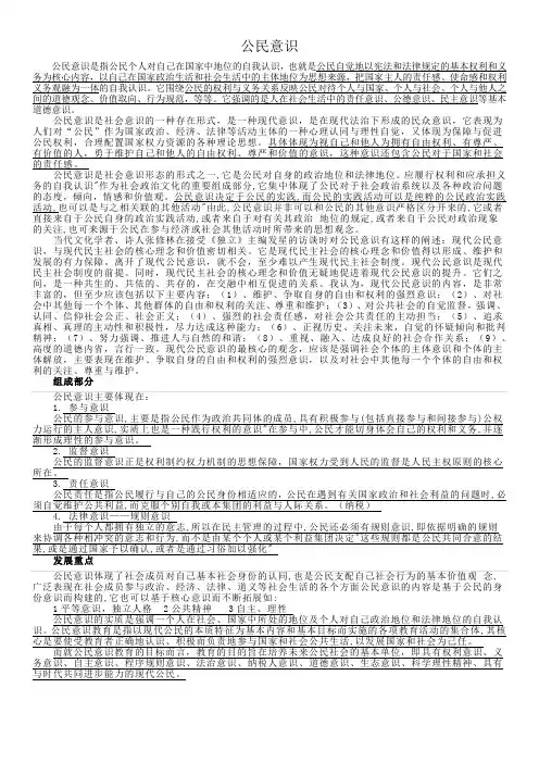 公民意识