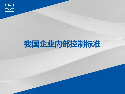 我国企业内部控制标准课程