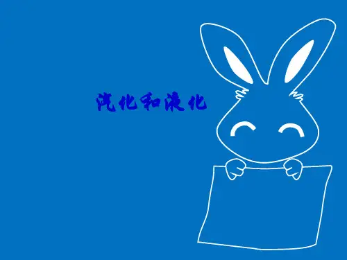 人教版八年级物理上册3.3汽化和液化课件2