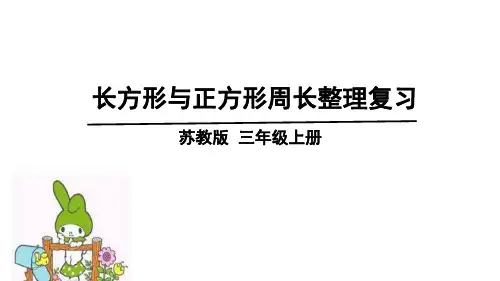 长方形与正方形周长整理复习