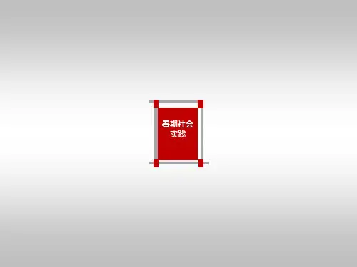 暑期社会实践PPT课件