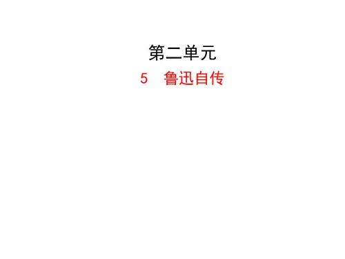 七年级语文下册5鲁迅自传课件语文版