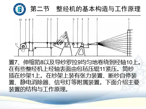整经机的基本构造与工作原理34页PPT