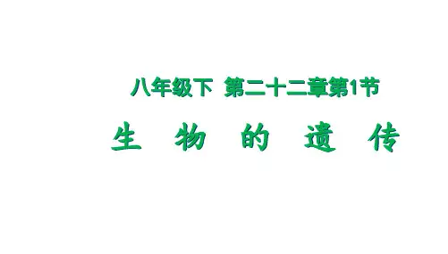 2生物的遗传-课件(苏科版)