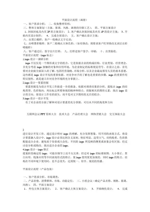 平面设计流程
