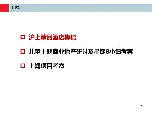 上海精品酒店调研专题PPT课件