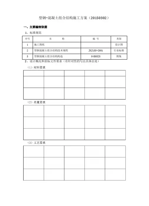 劲性混凝土柱施工方案