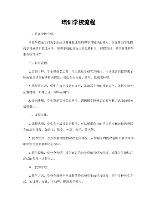培训学校流程
