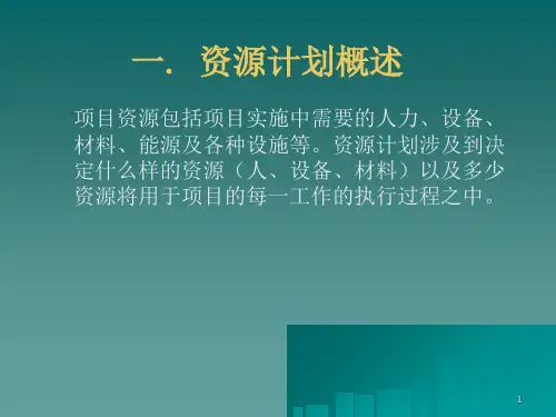 项目的资源管理