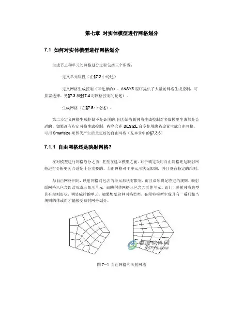 ANSYS建模与划分网格指南
