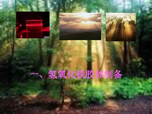 一、氢氧化铁胶体电泳