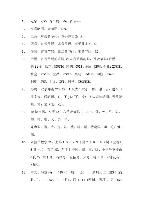 速录所有知识