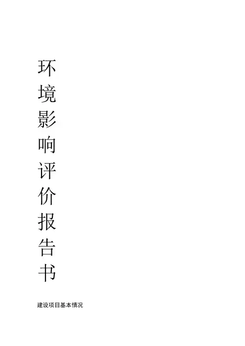 化肥厂环评报告表