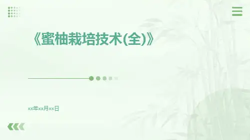 蜜柚栽培技术(全)