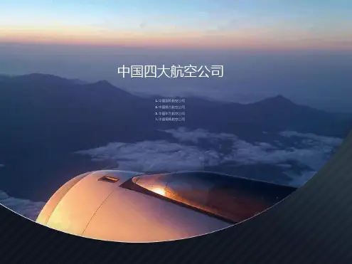 中国四大航空公司剖析