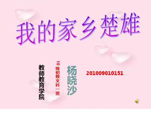 我的家乡楚雄