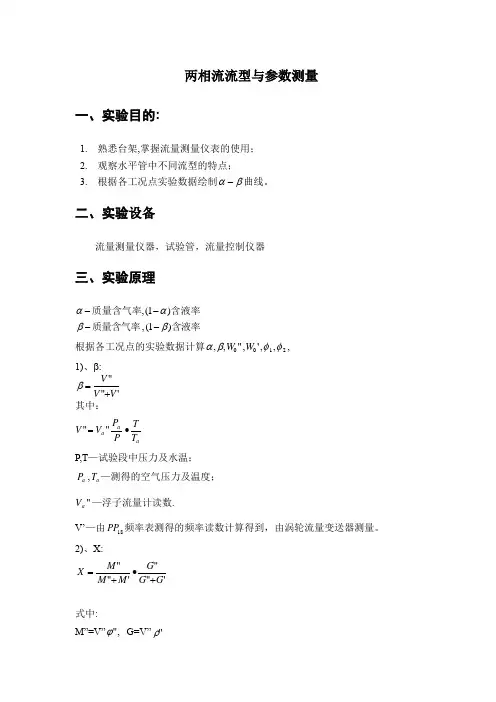 哈工程核学院两相流实验报告三
