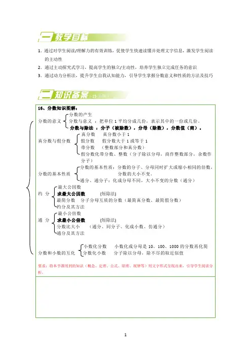6数学五年级下册_分数的意义和性质