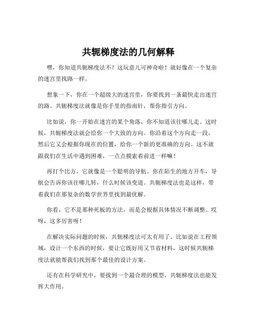 共轭梯度法的几何解释