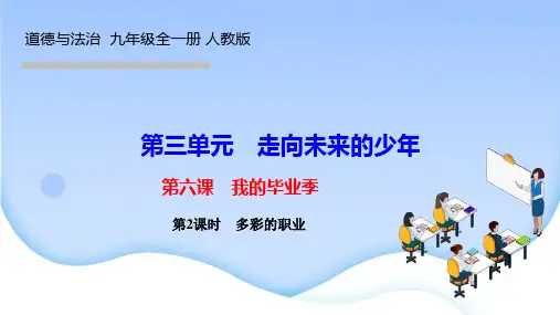 道德与法治九年级下册作业课件 第三单元 走向未来的少年 第六课 我的毕业季 第2课时 多彩的职业