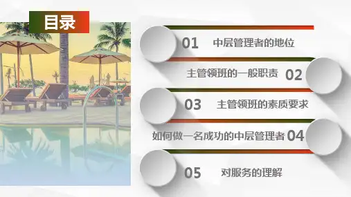 中层管理人员管理知识与技能培训课件PPT