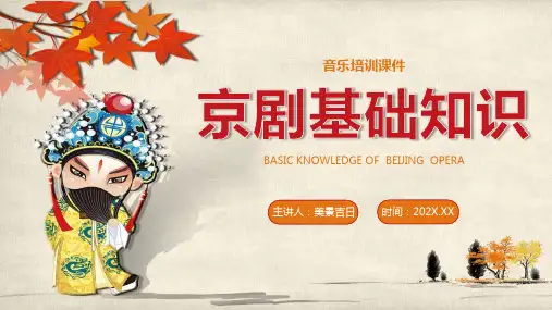 非遗系列传统文化——京剧基础知识知多少(课件)-小学生主题班会通用版