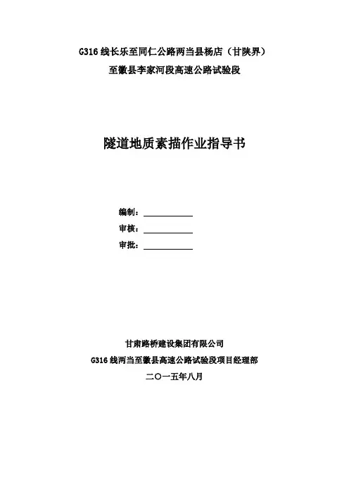 隧道地质素描指导书