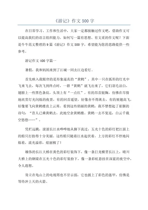 《游记》作文500字