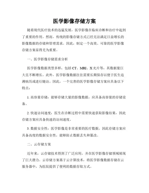 医学影像存储方案