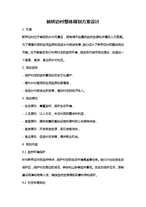 新桥边村整体规划方案设计