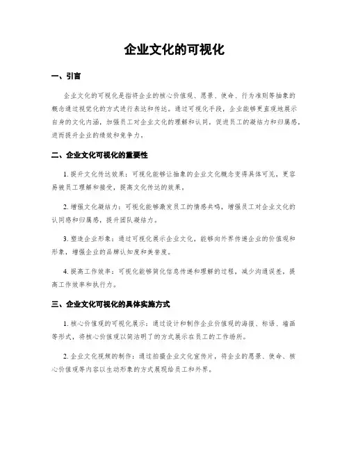 企业文化的可视化
