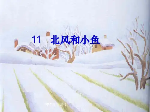 苏教版一年级上册语文《北风和小鱼》PPT课件