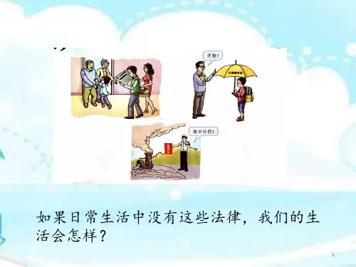 第一课时生活需要法律PPT课件