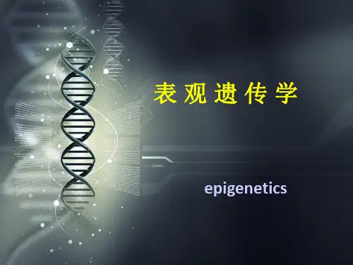表 观 遗 传 学