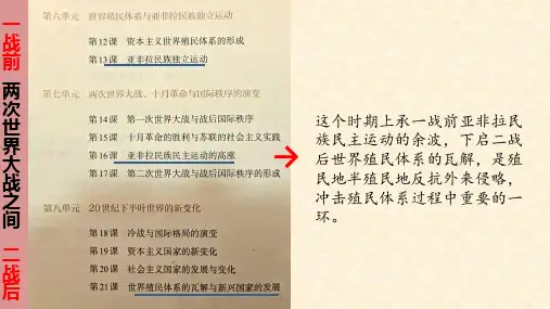 高中历史公开课-第16课 亚非拉民族民主运动的高涨