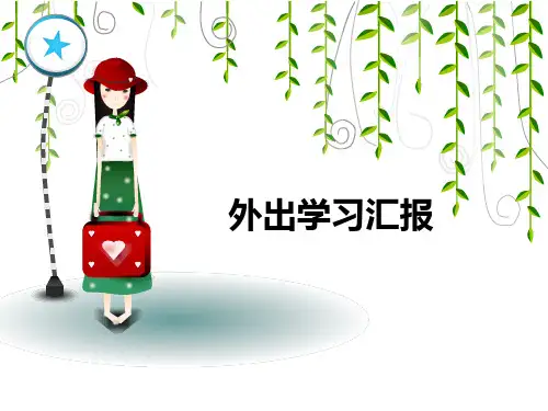 护士外出学习汇报 ppt课件